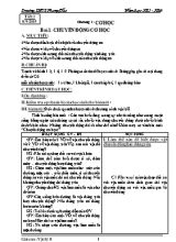 Giáo án Vật lý 8 - Trường THCS Phong Bắc